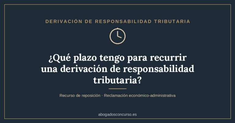 plazo-recurrir-derivacion-responsabilidad-tributaria